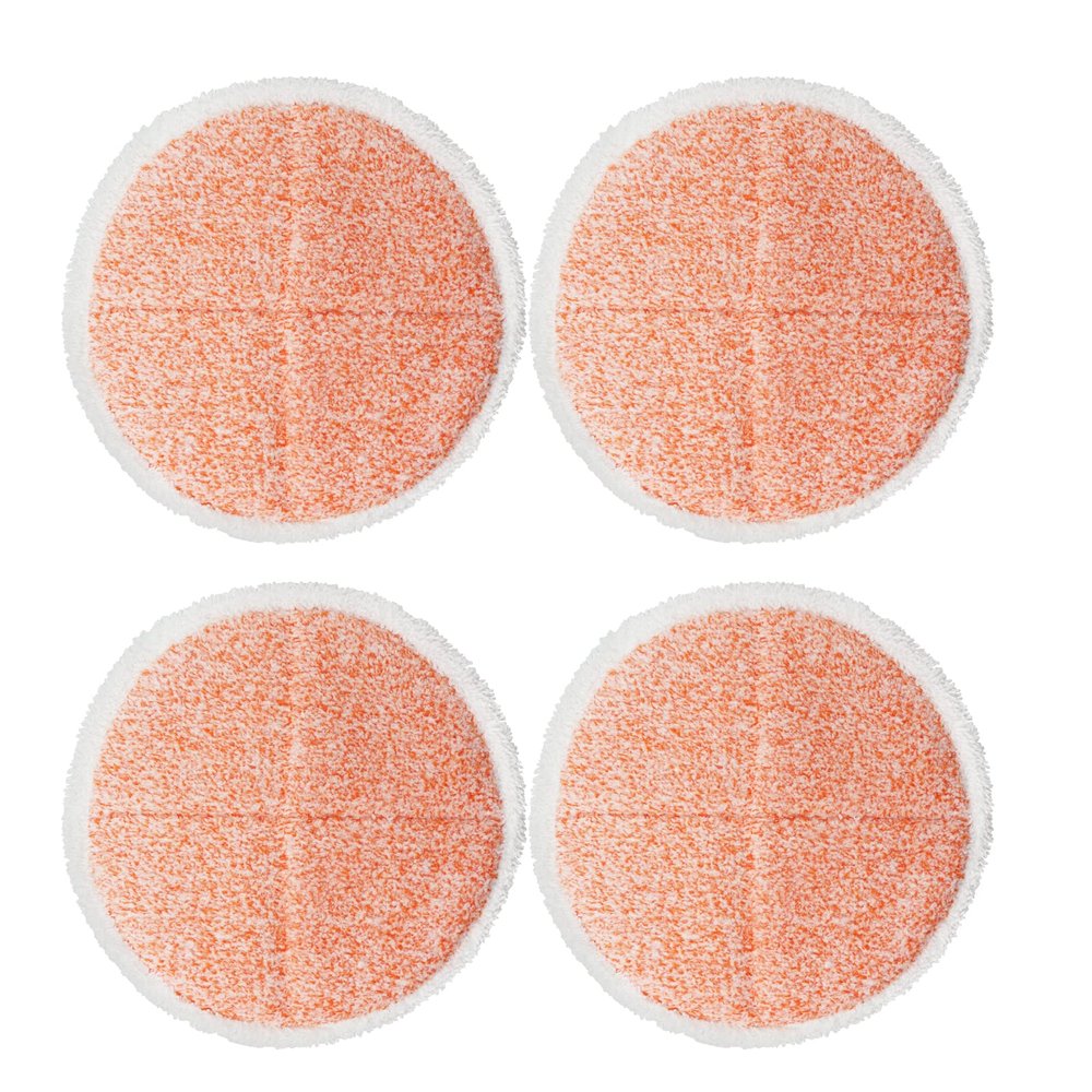 Electric Mop Pads, 7.28in Round Heavy Scrub Pads, Spin Mop Pads for Floor Cleaning (4 Pack)