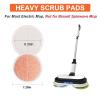 Electric Mop Pads, 7.28in Round Heavy Scrub Pads, Spin Mop Pads for Floor Cleaning (4 Pack) view 2