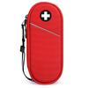 SITHON EpiPen Medical Carrying Case Insulated, Travel Medication Organizer Bag Emergency Medical Pouch Holds 2 EpiPens, Asthma Inhaler, Anti-Histamine, Auvi-Q, Allergy Medicine Essentials, Red view 1