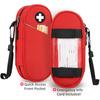 SITHON EpiPen Medical Carrying Case Insulated, Travel Medication Organizer Bag Emergency Medical Pouch Holds 2 EpiPens, Asthma Inhaler, Anti-Histamine, Auvi-Q, Allergy Medicine Essentials, Red view 4