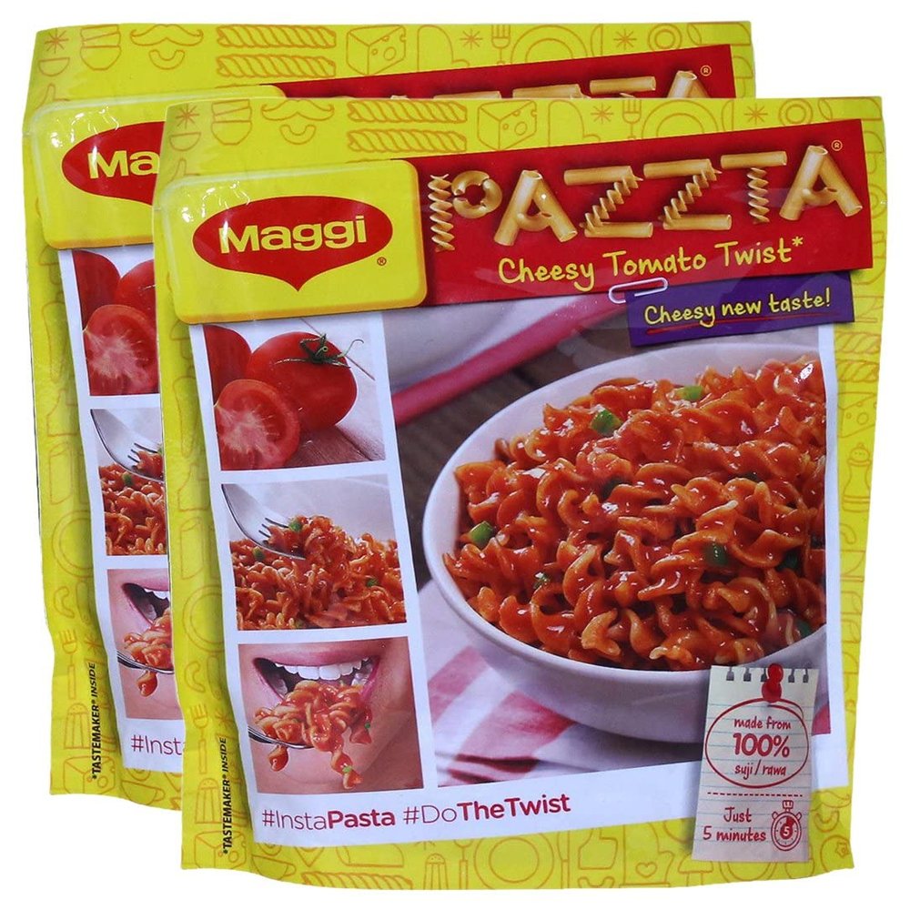 METREY Maggi Pazzta Cheesy Tomato Twist, 64g (Pack of 2) Promo Pack