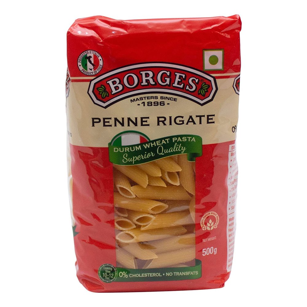 METREY Penne Rigate Durum Wheat Pasta, 500g