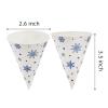 AVLA 400 Pack Snow Cone Cups, 3.7 OZ LeakProof Paper Cone Water Cups for Slush, Shaved Ice, Ice Cream, Sorbet, Water, Disposable Craft Funnels for Oil, Small Dispenser Cup, Protein Powder Drinks view 2