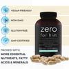 California Basics Fiber Supplements for Men (500 Count) - Daily Dietary Chia Flaxseed Psyllium Husk Vegan Capsules - High Fiber Supplement Pills Zero for Him Extra Strength Pills view 4