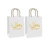 10/20/50pcs Muslim Eid Mubarak Golden Tote Bags Commemorative Gift Packaging Ramadan Kraft Paper Bag Party Supplies Gift Bag view 1