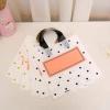 50pcs Thick Large Plastic Bags 27x27cmWhite Round Dots Pink Shopping Jewelry Packaging Bags Plastic Gift Bag with Handle view 2