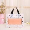 50pcs Thick Large Plastic Bags 27x27cmWhite Round Dots Pink Shopping Jewelry Packaging Bags Plastic Gift Bag with Handle view 3