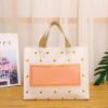 50pcs Thick Large Plastic Bags 27x27cmWhite Round Dots Pink Shopping Jewelry Packaging Bags Plastic Gift Bag with Handle view 4