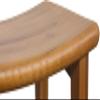 18" Sumba-Bjon Solid Top Teak Shower Bench view 3