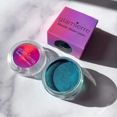 Glamierre Teal Blue Luxe Metallic Liner Water Activated