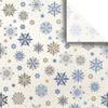 Printed Winter Christmas Unfolded Gift Tissue 20" x 30", Fancy Flakes (240 Sheets) view 1