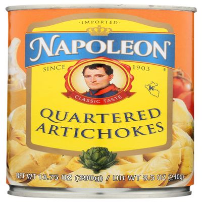 Napoleon Quartered Artichoke Hearts, 13.75 Oz (Pack of 12)