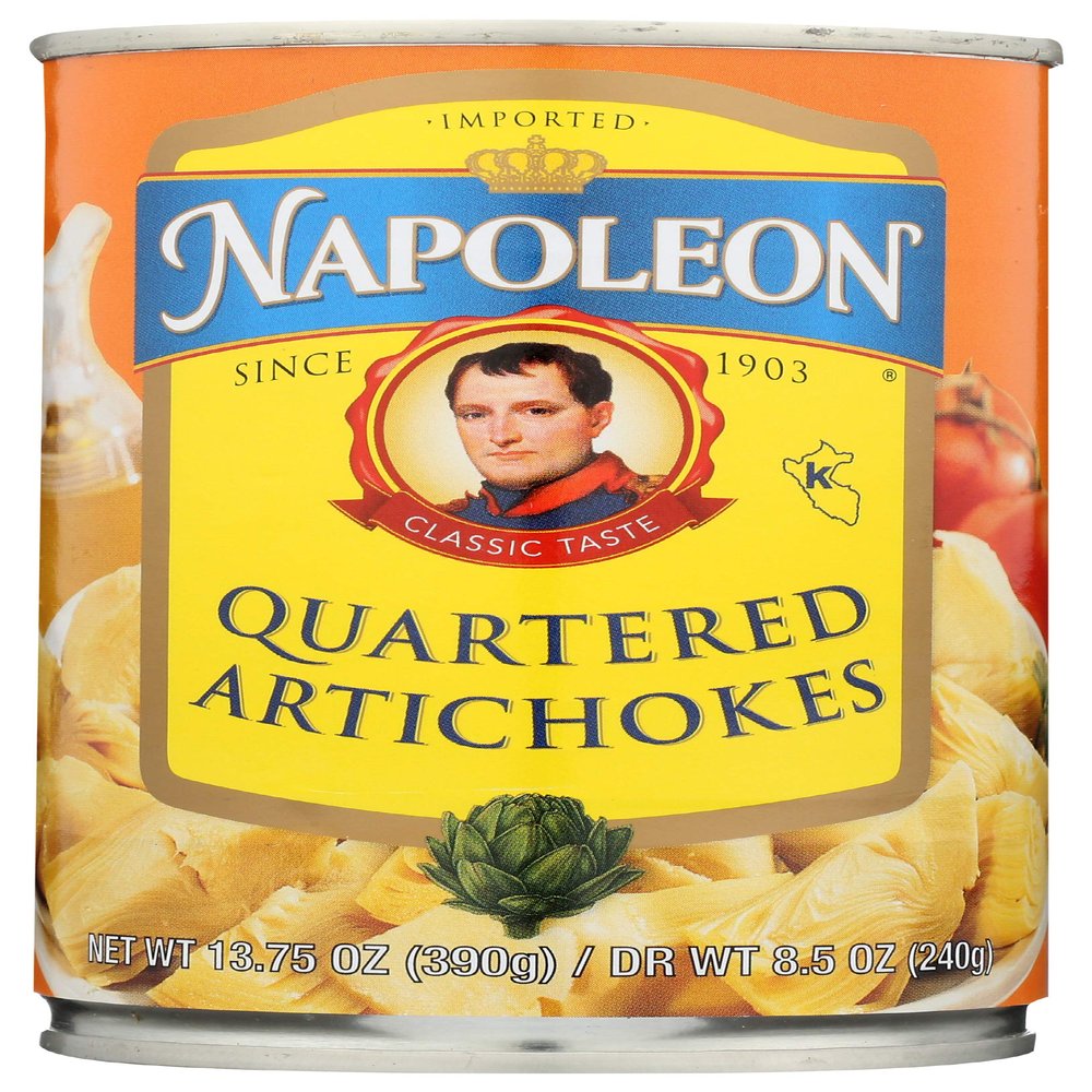 Napoleon Quartered Artichoke Hearts, 13.75 Oz (Pack of 12)