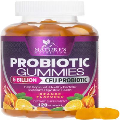 Probiotics for Digestive Health Gummies 5 Billion CFU - 6 Unique Strains for Daily Immune Support & Gut Health, Constipation, Gas & Bloating - Best Probiotic Supplement for Women & Men - 120 Gummies