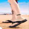 DSLED Massage Flip Flops for Men & Women, with Arch Support Summer Breathable Beach Shoes, Acupressure Sandals Massage Slippers, Relief Plantar Fasciitis Heel Arch Arthritis Pain, Black, 45 view 4