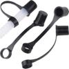 10pcs Black Caps Drinking Straw CAPS for 3/8" Diameter Straws view 1