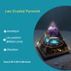 12 Zodiac Orgone Crystal Pyramid, Natural Amethyst with Obsidian,Healing Crystals Pyramid for Protection Chakra, Unique Constellation Pyramid for Positive Energy, Healing Money Health(Leo) view 2