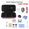 Elonbo Diabetic Supplies Travel Case, Diabetic Supply Organizer Bag, Glucose Meter Storage Case, Insulin Pen Carrying Case for Glucose Monitor, Blood Sugar Test Strips, Lancets, Syringe, Rose Gold view 2