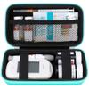Elonbo Diabetic Supplies Travel Case, Diabetic Supply Organizer Bag, Glucose Meter Storage Case, Insulin Pen Carrying Case for Glucose Monitor, Blood Sugar Test Strips, Lancets, Syringe, Green view 1