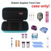 Elonbo Diabetic Supplies Travel Case, Diabetic Supply Organizer Bag, Glucose Meter Storage Case, Insulin Pen Carrying Case for Glucose Monitor, Blood Sugar Test Strips, Lancets, Syringe, Green view 2
