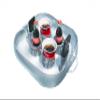 Luxury Inflatable Floating Drink Holder for Pool and Hot tub Holds Food, Drink, Phone Cups, Beer Pong Cups, for Parties, Romance, & Beach Great Gift for Hot Tub Owners (Sliver) view 1