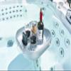 Luxury Inflatable Floating Drink Holder for Pool and Hot tub Holds Food, Drink, Phone Cups, Beer Pong Cups, for Parties, Romance, & Beach Great Gift for Hot Tub Owners (Sliver) view 2