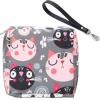 Adorable Pink Peri - Reusable Sanitary Napkin Pads Storage Bag Portable for Women Girls | Made of Nylon + Water Resistance + Reusable | Zero Waste Period (Cat 1) view 1
