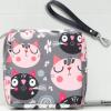Adorable Pink Peri - Reusable Sanitary Napkin Pads Storage Bag Portable for Women Girls | Made of Nylon + Water Resistance + Reusable | Zero Waste Period (Cat 1) view 2