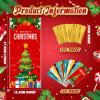 Hotop 160 Pcs Christmas Cellophane Goody Bags with 200 Twist Tie Party Cellophane Bags Christmas Treat Bags for Party Favors Treats Candy Gifts Holiday Christmas Goodie Bags view 2