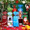 Hotop 160 Pcs Christmas Cellophane Goody Bags with 200 Twist Tie Party Cellophane Bags Christmas Treat Bags for Party Favors Treats Candy Gifts Holiday Christmas Goodie Bags view 3