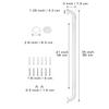 2 Pack 36 Inch Anti Slip Shower Grab Bar Oil Rubbed White 1.25" Diameter,Munzong Bathroom Grab Bar, Knurled Bathroom Balance Bar,Safety Hand Rail Support Handicap Elderly Senior Assist Bath Handle view 2