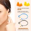 Banded Ear Plugs Band Earplugs Silicone Banded Hearing Protection and Replacement Earplugs Inner-Aural Ear Plugs for Sleeping, Shooting, Travel and Construction Work (30 Pairs) view 2