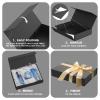 MOZRRO Gift Box 11.5 x 8.2 x 2.3 In Gift Boxes for Presents Magnetic Closure, Gift Boxes with Lids for Presents Birthday Luxury Jewelry T-shirts Gloves Scarves Books Clothes Candy, Gift Wrap - Black view 4
