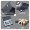 Gift Box 11.5 x 8.2 x 2.3 In Gift Boxes for Presents Magnetic Closure, Gift Boxes with Lids for Presents Birthday Luxury Jewelry T-shirts Gloves Scarves Books Clothes Gift Wrap - Gentleman Blue view 4