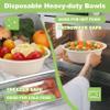 150 Pack Compostable Paper Bowls,16oz Heavy-Duty Disposable Paper Bowls,Natural Wheatstraw Fiber Compostable Bowls,Eco-friendly Disposable Soup Bowls Leakproof & Microwave Safe for Hot or Cold Use view 3