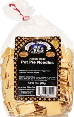 Amish Wedding Foods Amish Made Pot Pie Noodles, 16 oz. Bags (3)