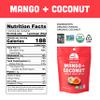 Mavuno Harvest Organic Fruit Snacks - Chewy Fruit Bites - Healthy Food for Kids & Adults - Ethically Sourced, Non-GMO, No Preservatives - Mango & Coconut - 1.94-oz. Snack Packs, Pack of 3 view 4