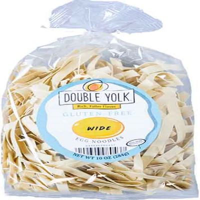 Double Yolk Gluten Free Egg Noodles, 2-Pack 10 oz. Bags (Wide)