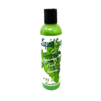 Artesian liquid soap Peppermint pearl Scented 8 oz cap dispenser