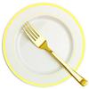 Plastic Silverware, 100 Piece Gold Plastic Forks Bulk Set, Heavy Duty Disposable Reusable Cutlery for Party and Wedding, Great for Dinner and Dessert view 1