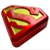 Superman S-Shield Sours - Superman S Emblem Logo Collectible Candy Tin - Sour Cherry Flavored Candy view 1