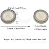 HAHIYO Contact Lens Case Box Holder Diameter 25mm Durable Leakproof Light Convenient Left/Right Eyes Contact Lens Container Soak Storage Kit For Storing Small items Travel Clear Black 5 Pack view 2