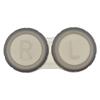 HAHIYO Contact Lens Case Box Holder Diameter 25mm Durable Leakproof Light Convenient Left/Right Eyes Contact Lens Container Soak Storage Kit For Storing Small items Travel Clear Black 5 Pack view 3