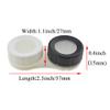 HAHIYO Contact Lens Case Box Holder Kit with Mirror Durable Leakproof Light Convenient Left/Right Eyes Contact Lens Container Soak Storage Kit with Tweezer Remover Tool Solution Bottle, Black 2 Pack view 2