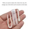 HAHIYO Contact Lens Case Box Holder Kit with Mirror Durable Leakproof Light Convenient Left/Right Eyes Contact Lens Container Soak Storage Kit with Tweezer Remover Tool Solution Bottle, Black 2 Pack view 3