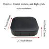 HAHIYO Contact Lens Case Box Holder Kit with Mirror Durable Leakproof Light Convenient Left/Right Eyes Contact Lens Container Soak Storage Kit with Tweezer Remover Tool Solution Bottle, Black 2 Pack view 4