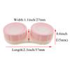 HAHIYO Contact Lens Case Box Holder Kit with Mirror Durable Leakproof Light Convenient Left/Right Eyes Contact Lens Container Soak Storage Kit with Tweezer Remover Tool Solution Bottle, Pink 2 Pack view 2