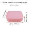 HAHIYO Contact Lens Case Box Holder Kit with Mirror Durable Leakproof Light Convenient Left/Right Eyes Contact Lens Container Soak Storage Kit with Tweezer Remover Tool Solution Bottle, Pink 2 Pack view 4