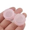 HAHIYO Contact Lens Case Box Holder Diameter 24mm Durable Leakproof Light Convenient Left/Right Eyes Contact Lens Container Soak Storage Kit For Storing Small items Travel Clear Pink 5 Pack view 1