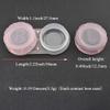 HAHIYO Contact Lens Case Box Holder Diameter 24mm Durable Leakproof Light Convenient Left/Right Eyes Contact Lens Container Soak Storage Kit For Storing Small items Travel Clear Pink 5 Pack view 2